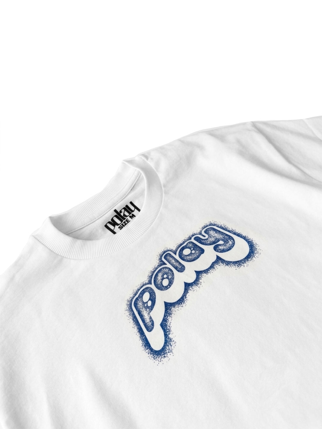 Polay Graffiti Stencil tee - Blue